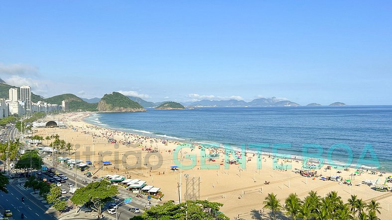 Copacabana Frontal mar! Novo! Lindo!